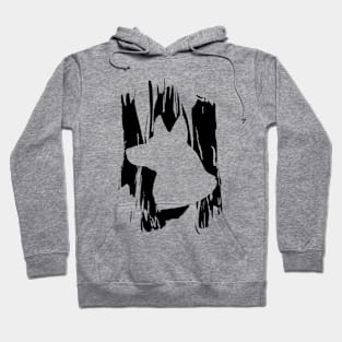 German Shepherd Painted On The Wall Hoodie